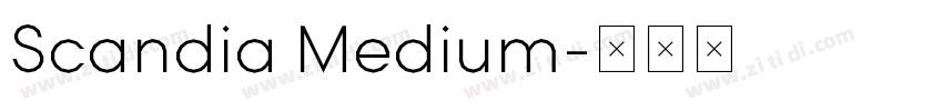 Scandia Medium字体转换